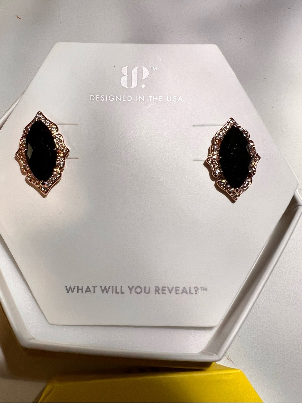 NWT Bp Marquise Halo Stud Earrings